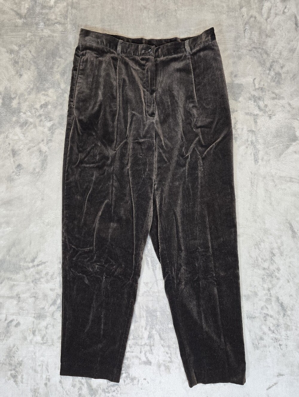 Vintage LL Bean Velvet High Waisted Pants Trousers Woman's Size 16
